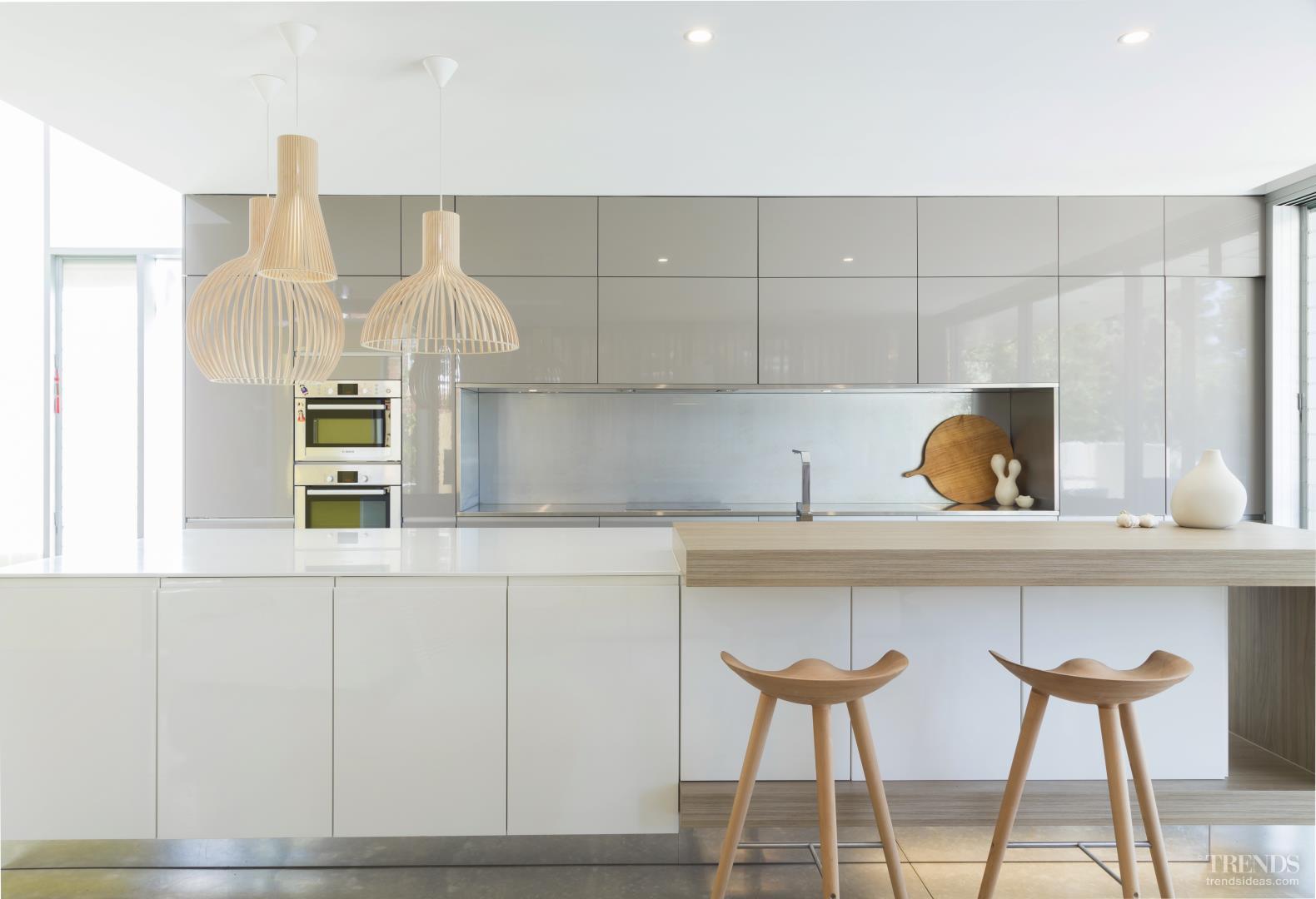 minimalist kitchen and dining room